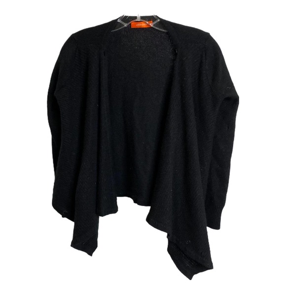 Christopher Fischer Women's Cardigan Cashmere Long Sleeve Black Open Front M/L - Picture 1 of 4